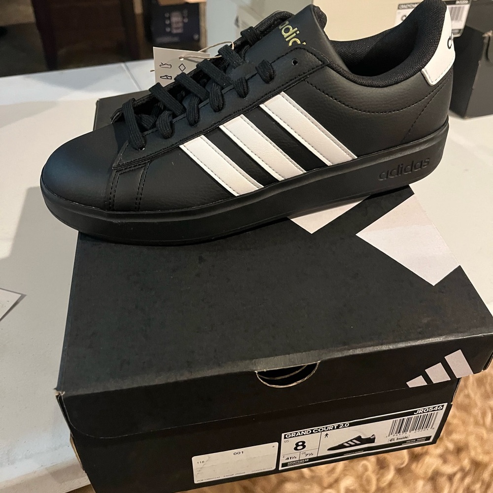 Adidas Black and White Sneakers